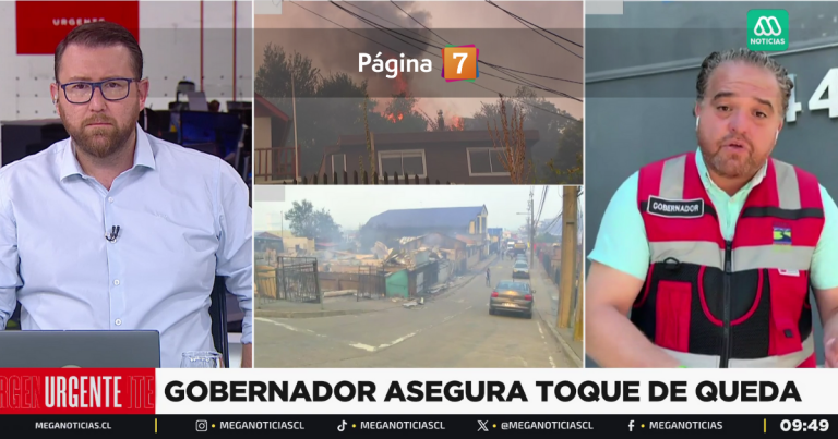 Gobernador del Biobío confirmó que habrá toque de queda por incendios: 