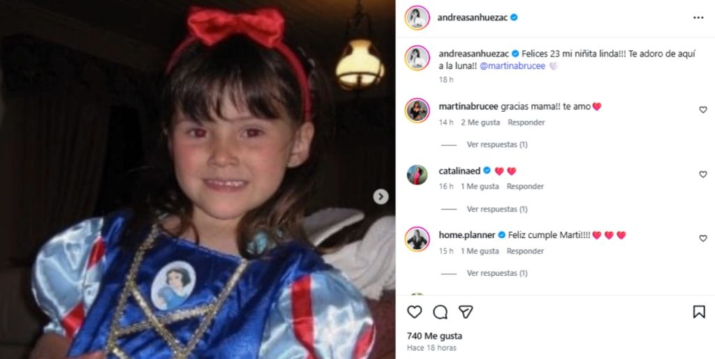 hija de Roberto Bruce cumplió 23 años