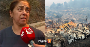 El desesperado llamado de madre que busca a su hijo con discapacidad en medio de incendio en Penco