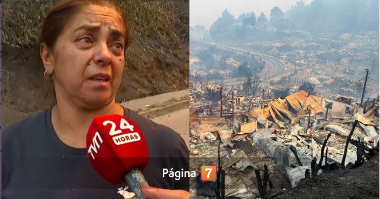 El desesperado llamado de madre que busca a su hijo con discapacidad en medio de incendio en Penco