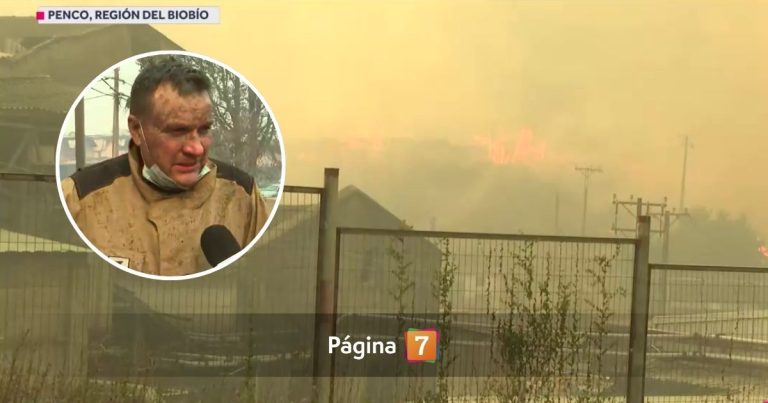 Periodista de CHV se quebró en vivo tras duro testimonio de bombero afectado por incendio en Penco