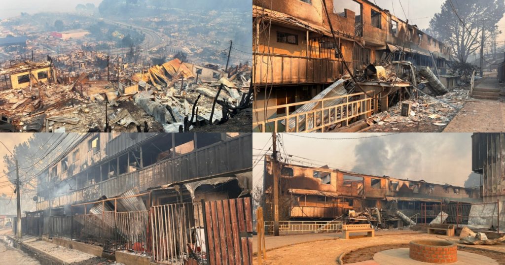 Imágenes muestran cómo amaneció Penco y Lirquén