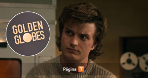 Joe Keery, actor de Stranger Things, impactó en la alfombra roja de los Golden Globes con nuevo look