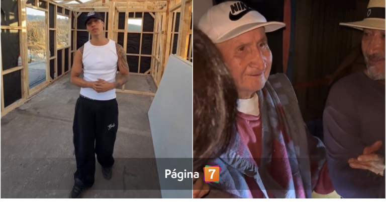 La emoción de adulto mayor al recibir una casa gracias a campaña solidaria de Pailita
