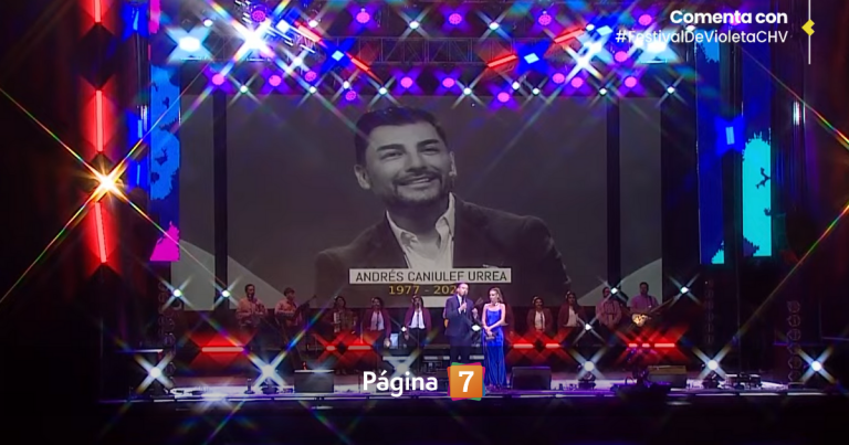 Rinden homenaje a Andrés Caniulef en el Festival de Violeta de San Carlos: recordaron paso por CHV