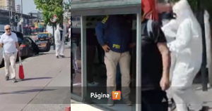 Con metralleta en mano reportan violento asalto de turba a tienda de telefonía en San Miguel