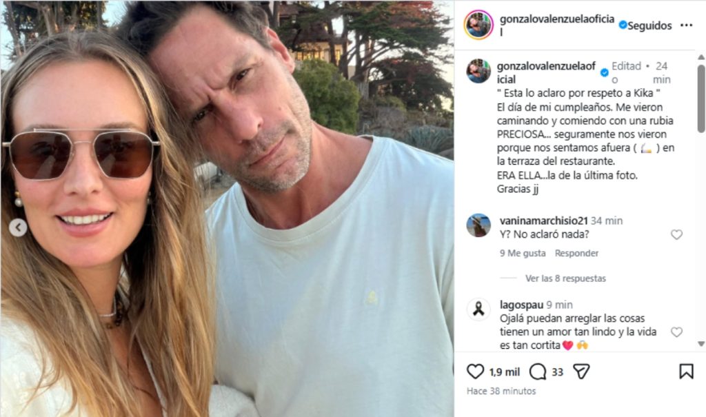 Gonzalo Valenzuela con Kika Silva