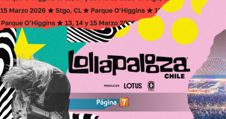 Lollapalooza Chile 2026: estos son los horarios de los artistas por día del festival