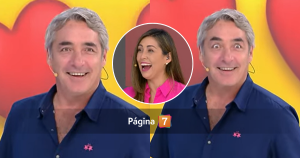 Quería pasar inadvertido Periodista de Canal 13 echó al agua a Repe en dinámica por San Valentín