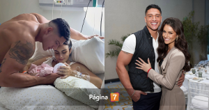 Sammis Reyes en el nacimiento de su hija