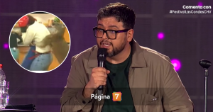 Viralizan insólita persecución de un canguro a Rafa Araneda gracias a rutina de Luis Slimming