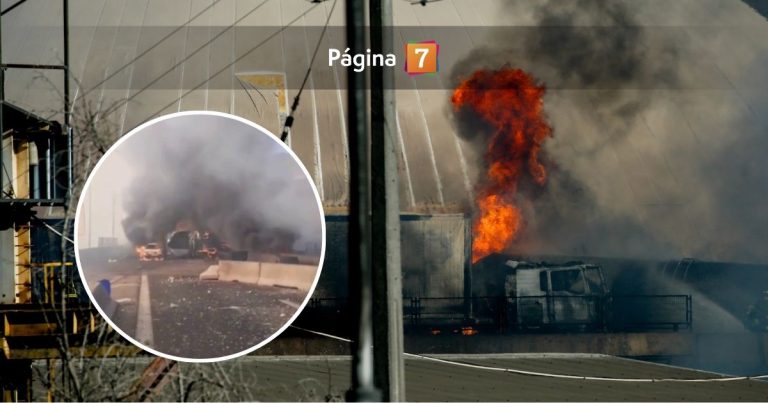 Impactante video mostró cómo quedó el lugar donde sucedió la grave explosión de camión en Renca