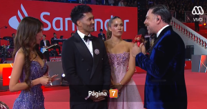 Luis Jiménez desfiló con sus hijas en la alfombra roja de la Gala Viña 2026: "Una tremenda emoción"