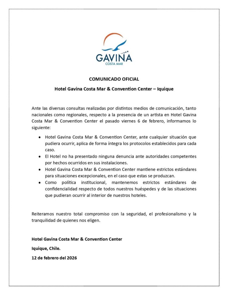 Hotel reaccionó a rumores de destrozos por supuesto minuto de furia de Américo en habitación