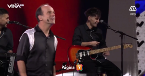 Las interacciones de Stefan Kramer con su hijo Santiago en Viña: estuvieron juntos en el escenario