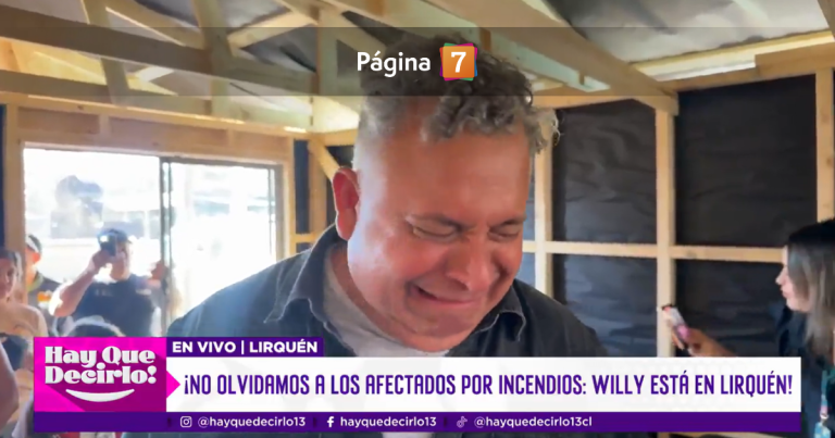 Willy Sabor rompió en llanto por difícil momento de familias en Lirquén: 
