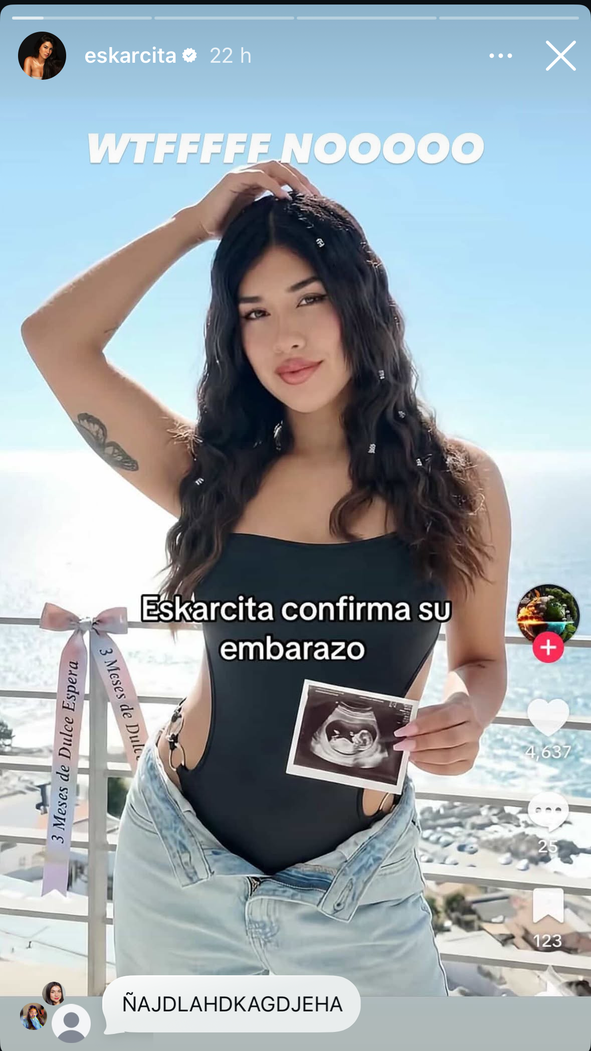 ¿Eskarcita embarazada?: la exchica reality abordó rumores sobre posible embarazo con Julitroz